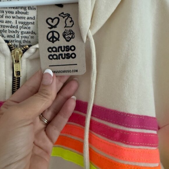 Aviator nation 5 stripe hoodie new with tags - Picture 7 of 8